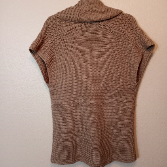 LRL Beige Super Soft Deep Cowl Neck Coastal Wool Blend Sweater S - Picture 6 of 9
